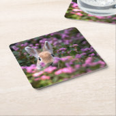 うさぎ農場 スクエアペーパーコースター (アングル)