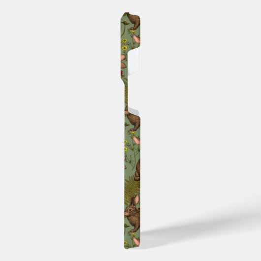 うさぎ電話代 iPhoneケース (左側面)