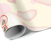 うさぎ頭が切れるガールパターン ラッピングペーパー (ロールコーナー)