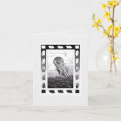 うさぎ飲料水空白のグリーティングカード カード (黄色い花)