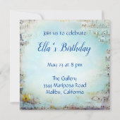 うさぎ、アリス、不機嫌帽子屋 招待状 (裏面)