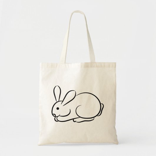 うさぎ トートバッグ (正面)