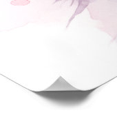 うさぎ パステル 可愛い ピンク ポスター (角)