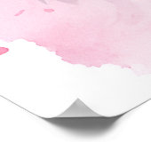 うさぎ パステル 可愛い ピンク ポスター (角)