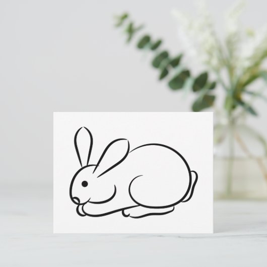 うさぎ ポストカード (スタンド正面)
