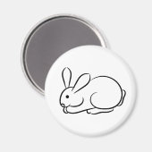うさぎ マグネット (正面/裏面)