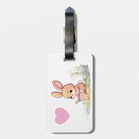 うさぎ ラゲッジタグ (裏面縦)