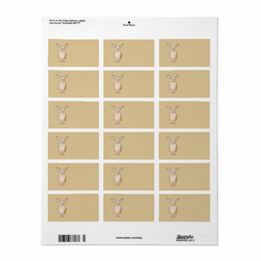 うさぎ。 ラベル (フルシート)