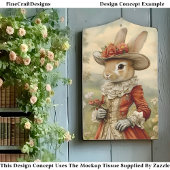 うさぎ、ヴィンテージ服、カントリー側CL7 Decopage 薄葉紙