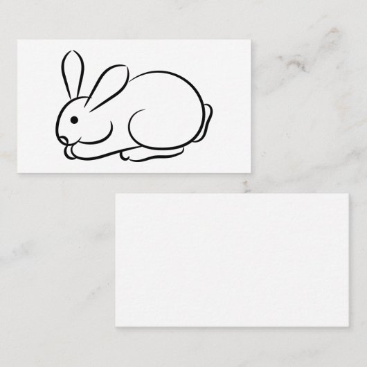 うさぎ 名刺 (正面/裏面)