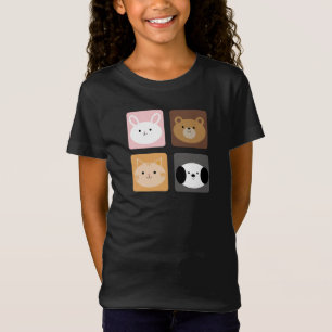 うさぎ、犬、猫、クマ Tシャツ