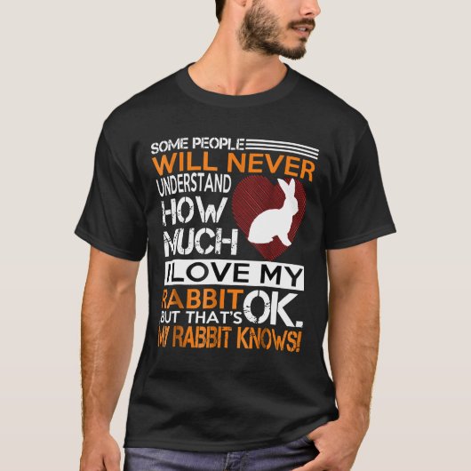 うさぎTシャツが大好き Tシャツ (正面)