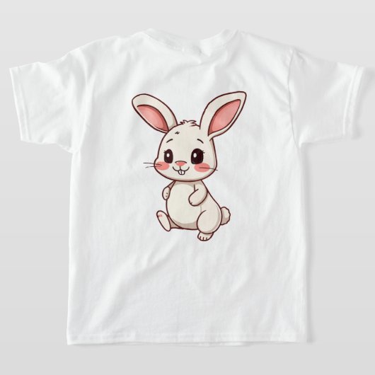 うさぎTシャツ Tシャツ (レイダウン裏面)