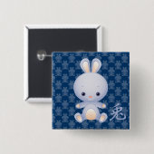 うさ中国のぎの年 缶バッジ (正面&裏面)