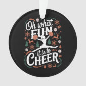 うざいチアリーディングのクリスマスを応援するのがどれほど楽しいか オーナメント (正面)