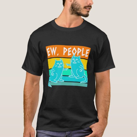 うざい人 ネコ Tシャツ (正面)