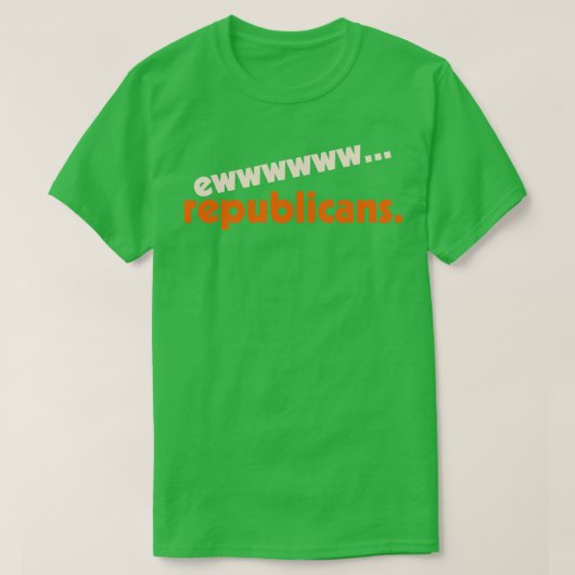 うざい共和党員 自慢の民主党デザイン Tシャツ (デザイン正面)