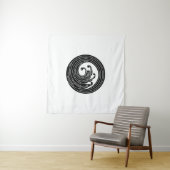 うずまきのような波模様 タペストリー (インサイチュ(横))