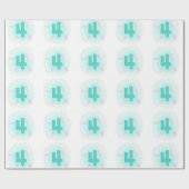 うずまきアクア ナンバー4 誕生日ラッピングペーパー ラッピングペーパー (フラット)