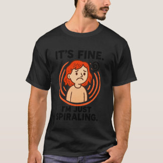 うずまくメンタルヘルス おもしろい内向型 不安 Gi Tシャツ