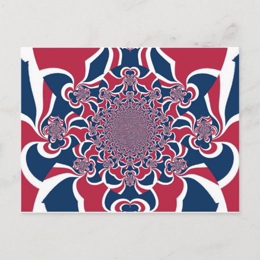 うずまく万華鏡アートプリント ポストカード (正面)