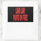 うそつき嘘つき 長方形シール (バッグ)