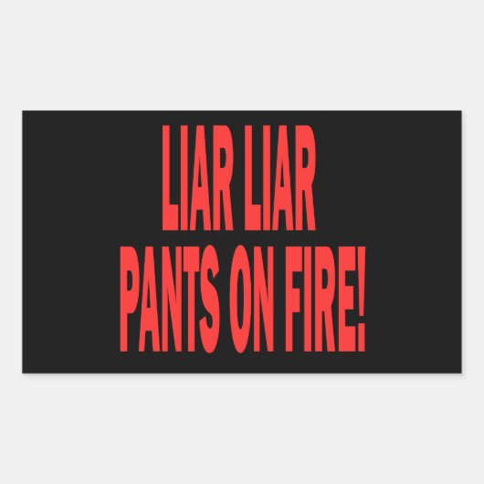 うそつき嘘つき 長方形シール (正面)