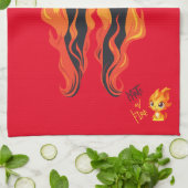 うそつき、うそつき、パンツは火を放つ キッチンタオル (折り畳み)