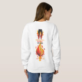 うそつき、うそつき、パンツは火を放つ スウェットシャツ (裏面フル)