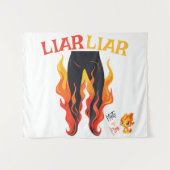 うそつき、うそつき、パンツは火を放つ タペストリー (正面(横))