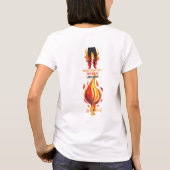 うそつき、うそつき、パンツは火を放つ Tシャツ (裏面)