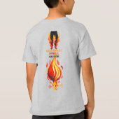 うそつき、うそつき、パンツは火を放つ Tシャツ (裏面)