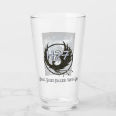 うそガラスのタンブラーで満たされた暗い空 タンブラーグラス (裏面)