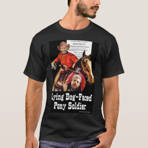 うそ犬のような顔のポニーの兵士 Tシャツ