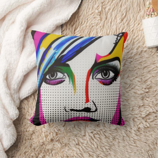 うそ目 クッション (ブランケット)