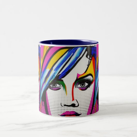 うそ目 ツートーンマグカップ (中央)