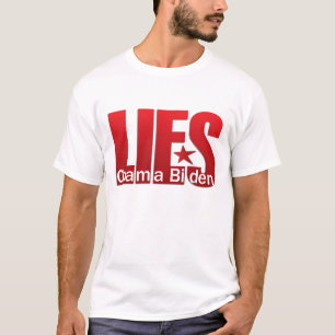 うそ、うそは、-オバマバイデン氏あります Tシャツ