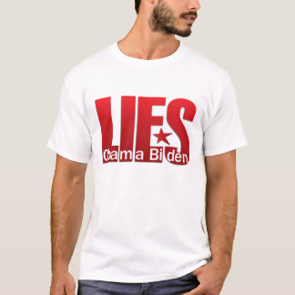 うそ、うそは、-オバマバイデン氏あります Tシャツ