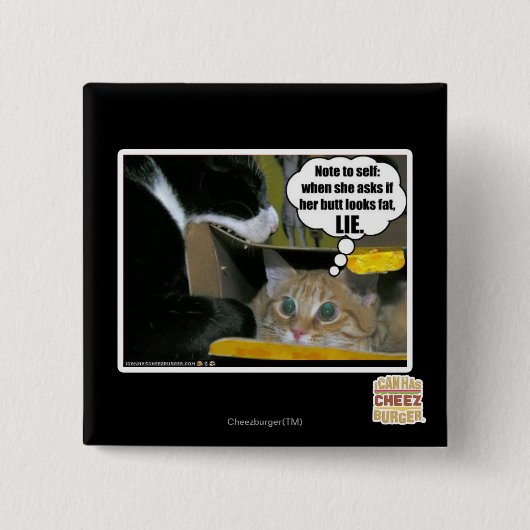 うそ 缶バッジ (正面)