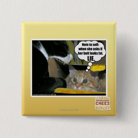 うそ 缶バッジ (正面)