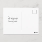 うたう鳥　秋の葉 ポストカード (裏面)