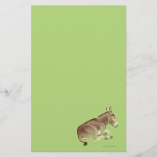 うたた寝のろばの文房具 便箋 (正面)