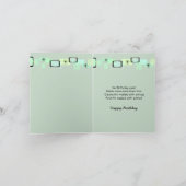 うたた寝のゴールデン・リトリーバーの子犬 カード (内部)