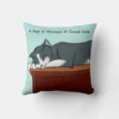 うたた寝の子猫 クッション (裏面)