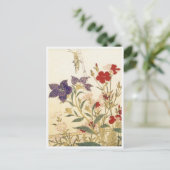 うたまろの昆虫と花 ポストカード (スタンド正面)