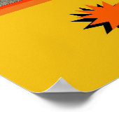 うだるような日俳句アートプリント ポスター (角)