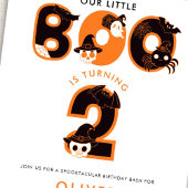 うちのちっちゃいブーちゃんが2歳になる ハロウィン誕生日 招待状