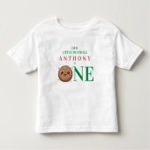 うちのちっちゃいミートボールは1歳になりました トドラーTシャツ (正面)