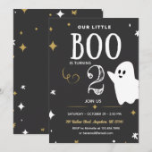 うちのちびちゃんが2歳に  お誕生日招待状 招待状 (正面/裏面)