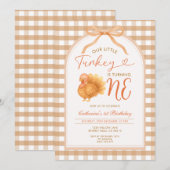 うちのちびトルコが1歳に お誕生日おめでとう 招待状 (正面/裏面)